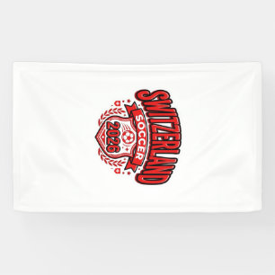 Schweiz Fußball 2026 Fußball Fett Land Typogr Banner