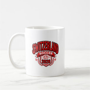 Schweiz Fußball 2026 Fußball Fett Land Typogr Kaffeetasse