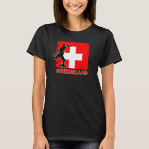 Schweiz Fußball Fan 2022 Nationaler Fußballtee T-Shirt