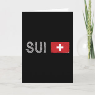 Schweiz Fußball Fan-Shirt Schweizer Flagge Karte