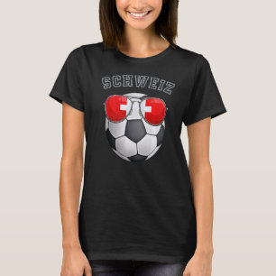 Schweiz Fußball Fan Sunglass Fußball Schweiz Schwe T-Shirt