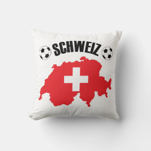 Schweiz Fussball Schweiz Karte Kissen