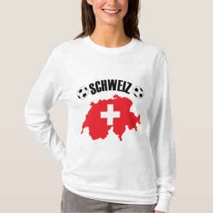 Schweiz Fussball Schweiz Karte T-Shirt