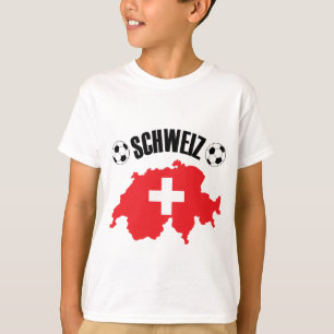 Schweiz Fussball Schweiz Karte T-Shirt