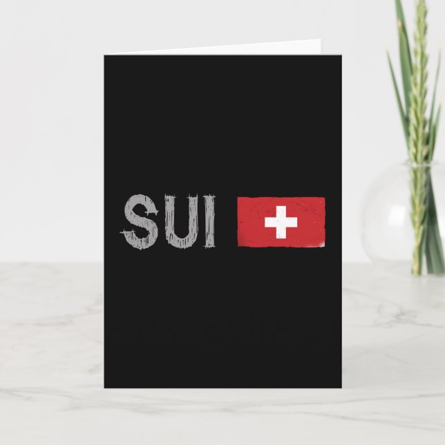 Schweiz Fußball-Shirt Schweizer Flagge Karte (Vorderseite)