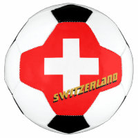 Schweiz Fußball und Schweizer Flagge / Sport