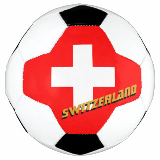 Schweiz Fußball und Schweizer Flagge / Sport