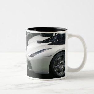 SCHWEIZ, GENF: 75. Genfer Auto 11 Zweifarbige Tasse