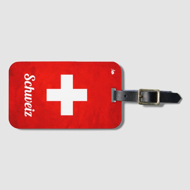 " SCHWEIZ Gepäck Anhänger ... " (Vorderseite (Horizontal))