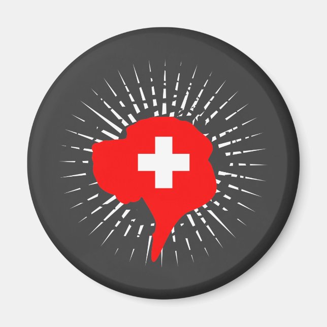 Schweiz Great Dane Magnet (Vorne)