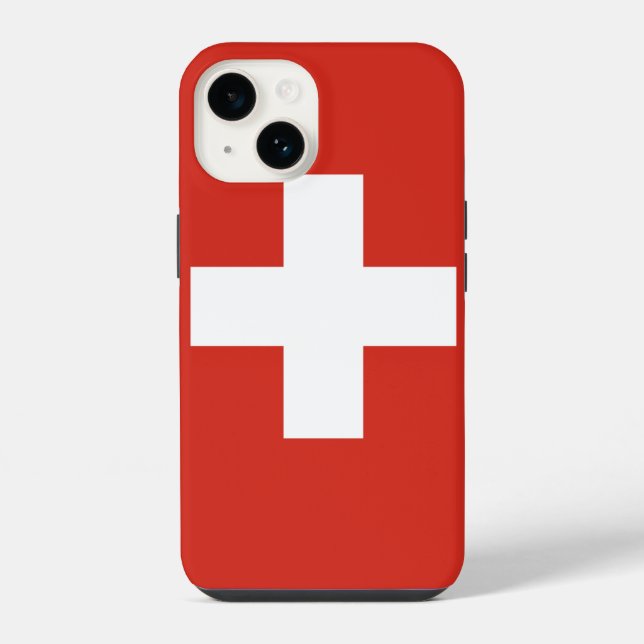 Schweiz iPhone 14 Hülle (Rückseite)