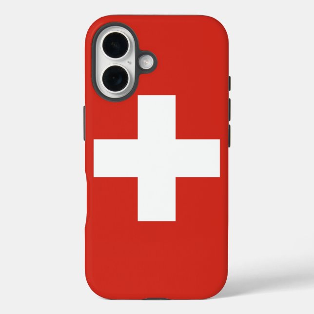 Schweiz iPhone 16 Hülle (Rückseite)