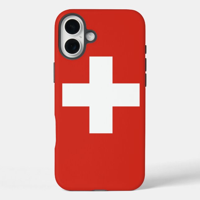 Schweiz iPhone 16 Plus Hülle (Rückseite)