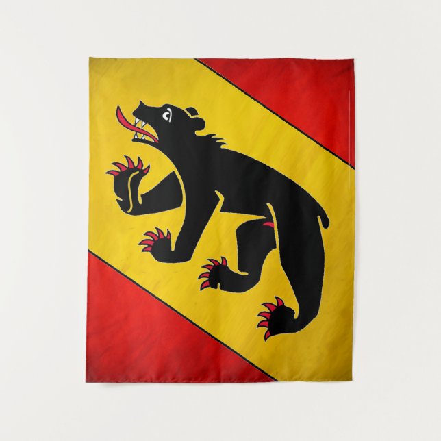 " Schweiz: Kanton Bern ... " Wandteppich (Vorderseite)