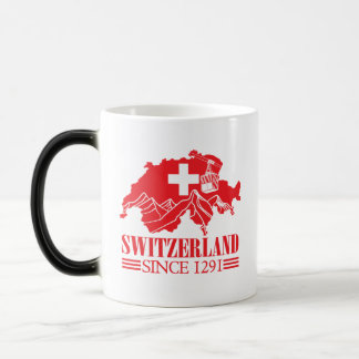 Schweiz Karte Flag Seit 1291 Berge Verwandlungstasse