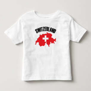 Schweiz-Karte Kleinkind T-shirt