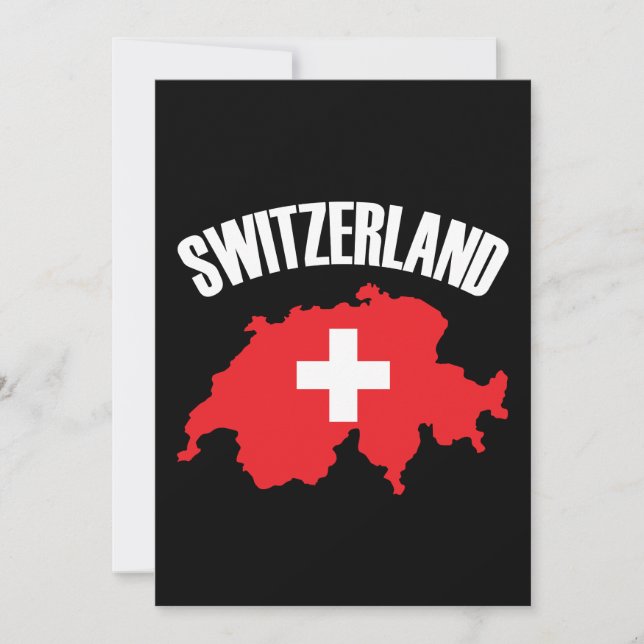 Schweiz-Kartenflagge (Vorderseite)
