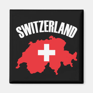 Schweiz-Kartenflagge Magnet