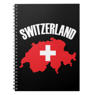 Schweiz-Kartenflagge Notizblock