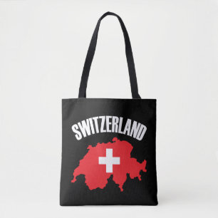 Schweiz-Kartenflagge Tasche