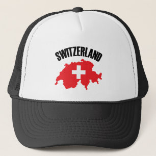 Schweiz-Kartenflagge Truckerkappe