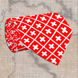 Schweiz Krawatte, Mode Schweizer Flaggengeschäft Krawatte