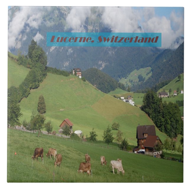 Schweiz Land Fliese (Vorderseite)