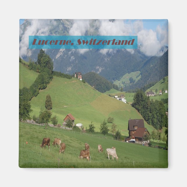 Schweiz Land Magnet (Vorne)