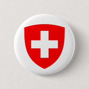 Schweiz Land Wappen Symbol Emblem Schweizer Button