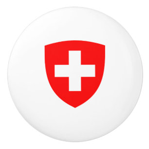 Schweiz Land Wappen Symbol Emblem Schweizer Keramikknauf