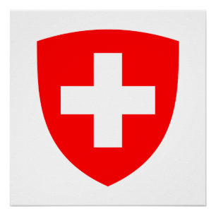 Schweiz Land Wappen Symbol Emblem Schweizer  Poster