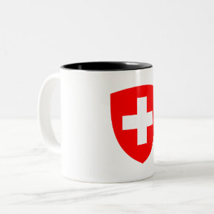 Schweiz Land Wappen Symbol Emblem Schweizer Zweifarbige Tasse
