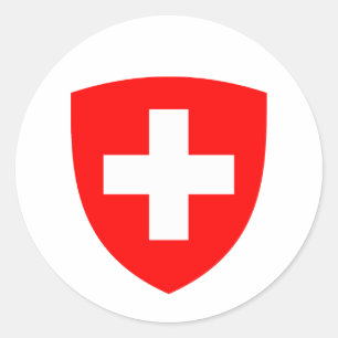 Schweiz Landeswappen Symbol Emblem Runder Aufkleber