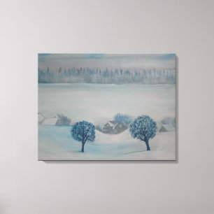 Schweiz Landschaft Opus 1 Winter Leinwanddruck