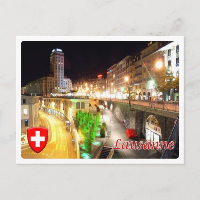 Schweiz - Lausanne - Postkarte (Vorderseite)
