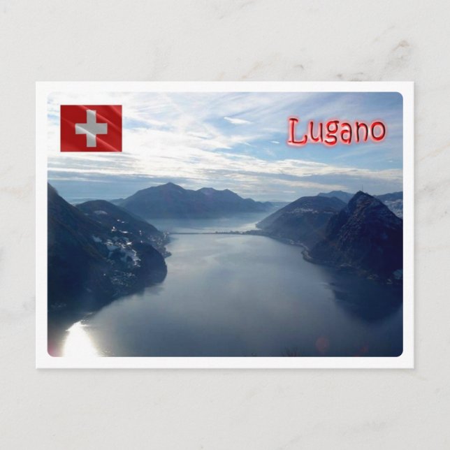Schweiz - Lugano - Postkarte (Vorderseite)
