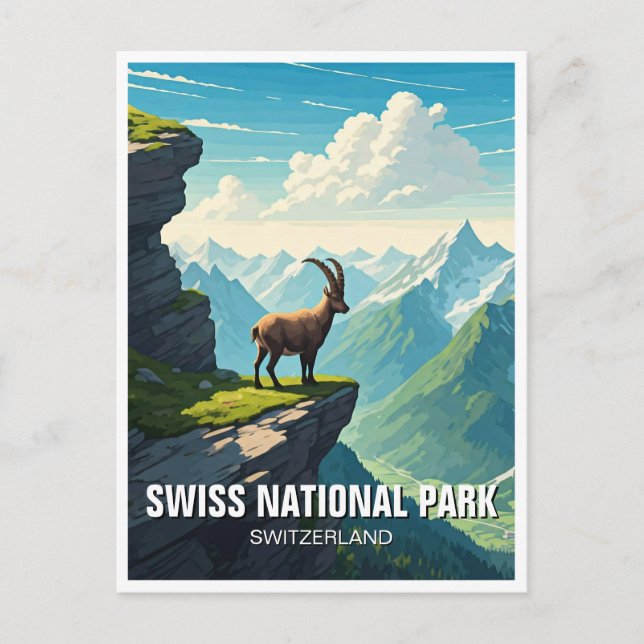 Schweiz Nationalpark Schweiz Postkarte (Vorderseite)