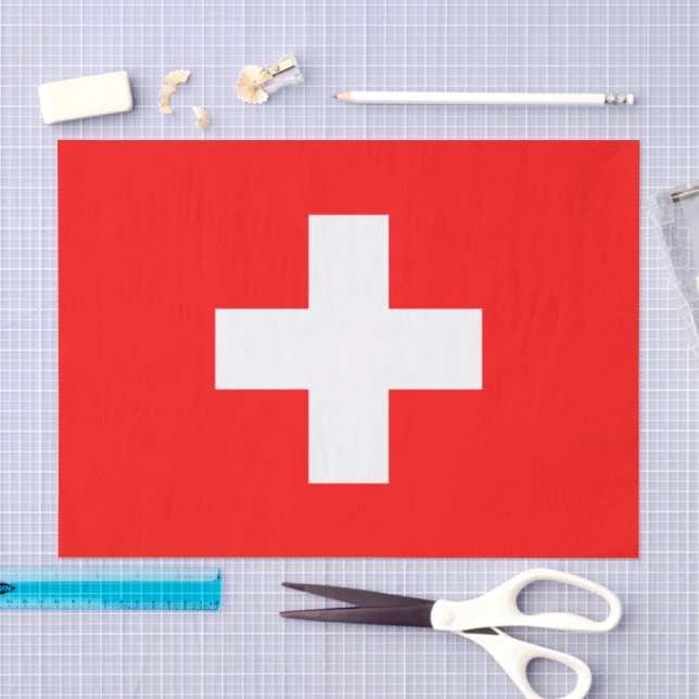 Schweiz-Papiertaschentuch, Schweizer Flagge-Tasche Seidenpapier (Handwerk)