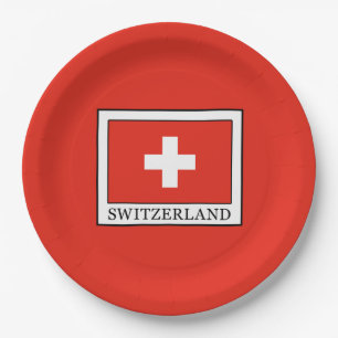 Schweiz Pappteller