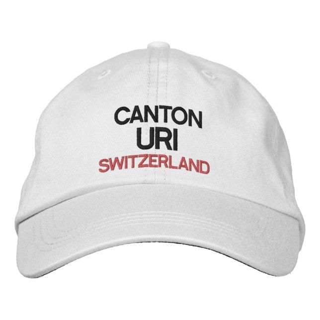 Schweiz: Personalisiert anpassbarer Hut im Kanton  (Vorderseite)