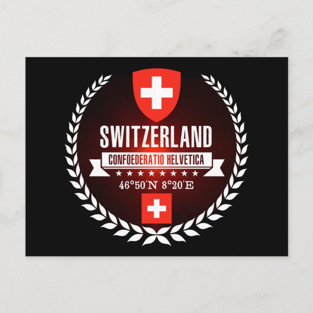 Schweiz Postkarte (Vorderseite)