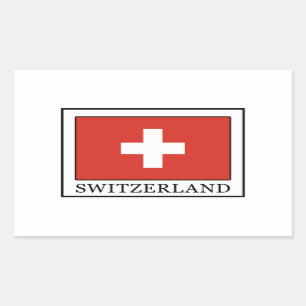 Schweiz Rechteckiger Aufkleber