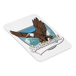 Schweiz Reise Logo Magnet