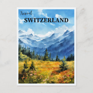 Schweiz reisen postkarte