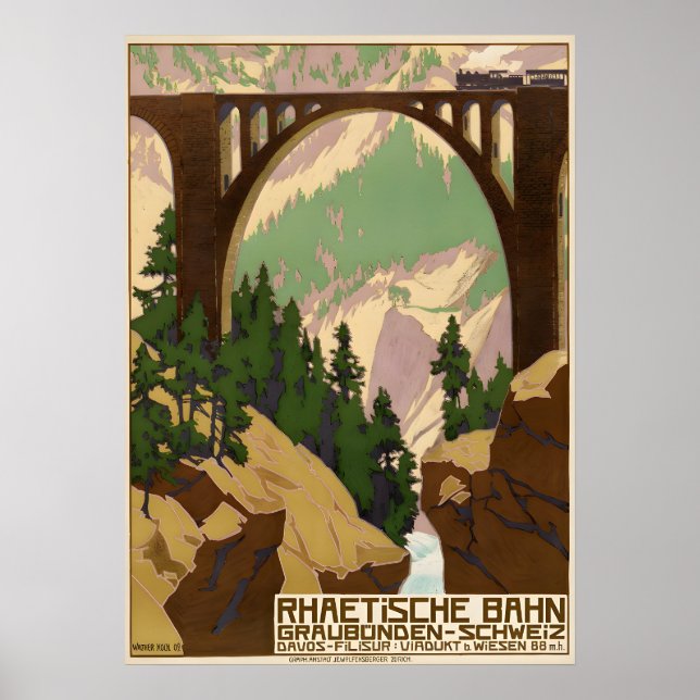 Schweiz Reiseplakat Poster (Vorne)