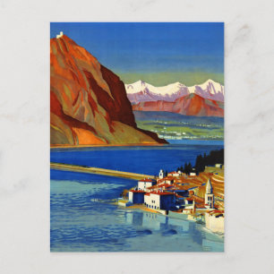 Schweiz Reiseplakat Postkarte