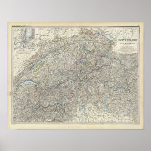 Schweiz, Savoy, Piemont Poster