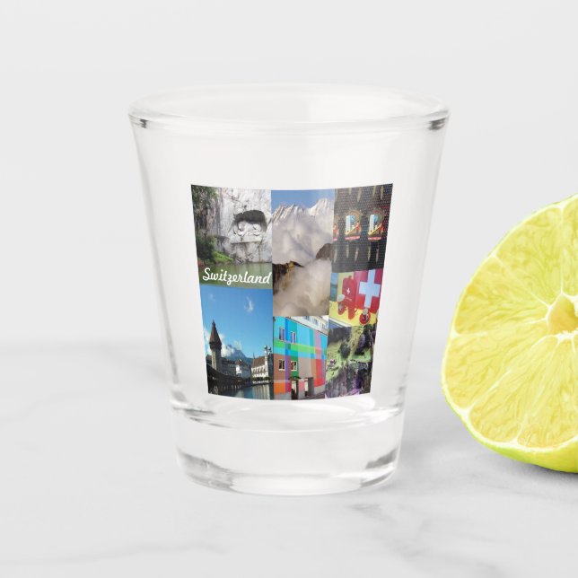 Schweiz Schnapsglas (Vorderseite)