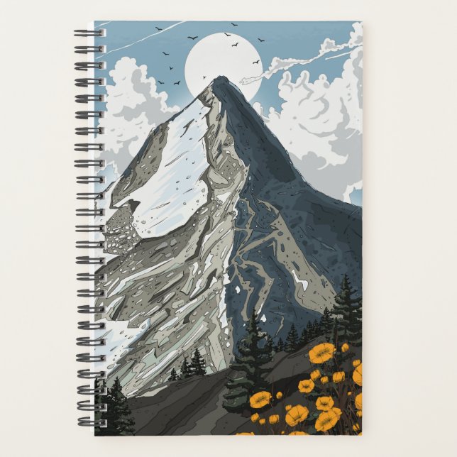 Schweiz schneebedeckter Berg Planer (Vorderseite)