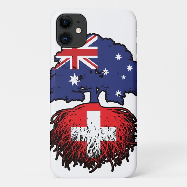 Schweiz Schweiz Australien Tree Roots Case-Mate iPhone Hülle (Rückseite)